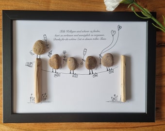 Colleague, best work colleague, thank you, stone picture work, when colleagues become friends, colleagues, farewell gift colleague