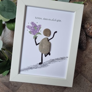 Girlfriend, best friend, birthday present girlfriend, souvenir, gift, favorite person, friendship, girlfriends, stone picture