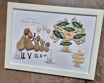 Gift for a wooden wedding anniversary, gift for a 5th wedding anniversary, special gift for a 10th wedding anniversary, personalized wooden wedding anniversary gift