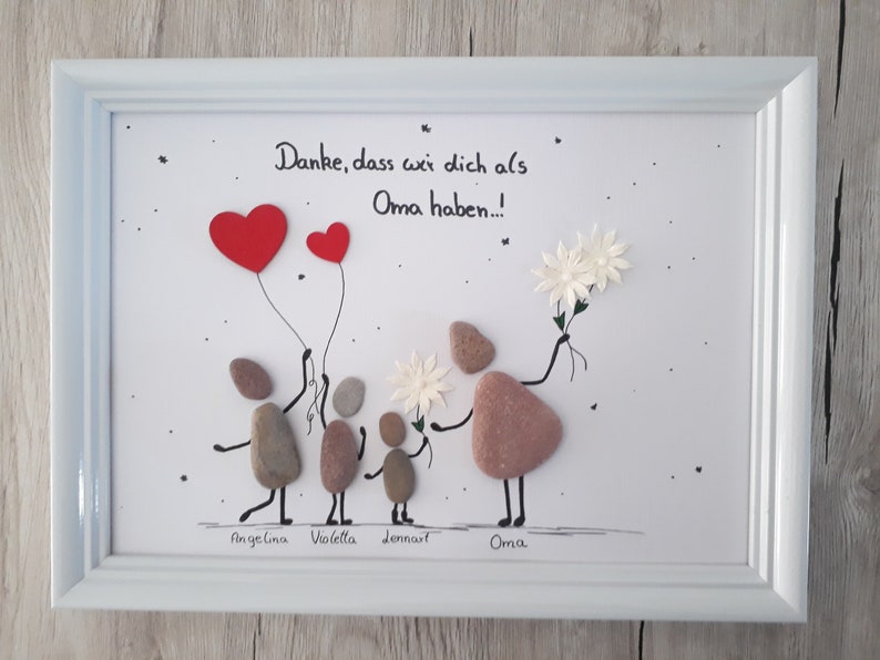 Oma und Opa sind die Besten Großeltern Danke Steinbild Din