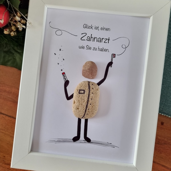 Zahnarzt, bester Zahnarzt, Weihnachtsgeschenk Zahnarzt, beste Zahnarztpraxis, Geschenk bester Zahnarzt, Arzt, Zahn, Zähne, Steinbild