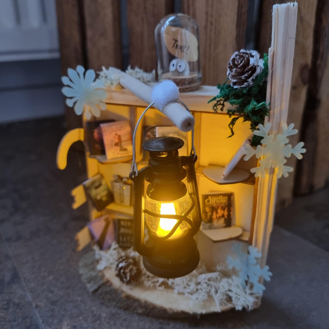 Elf Shelf With Lots of Accessories, Elf Bookshelf, Miniature Shelf, Elf ...