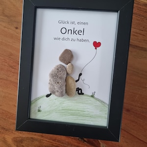 Onkel, Geburtstagsgeschenk Onkel, Geschenk für den besten Onkel, Pate, Patenonkel, bester Onkel, Danke Steinbild,