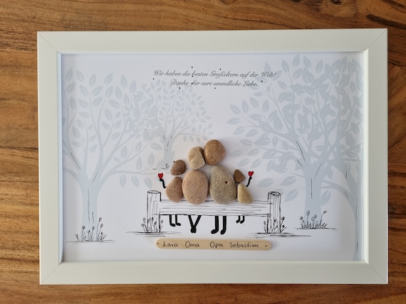 Geschenk für die Großeltern, besonderes Geschenk für Oma und Opa, personalisiertes Ostergeschenk, Geburtstagsgeschenk Oma, Geschenk für Opa