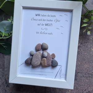 Gift for grandma and grandpa, special gift for grandma, Easter gift for grandpa, Easter gift for grandparents, birthday gift for grandma and grandpa, stone picture