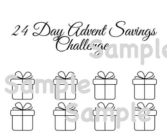 24 Day Advent Savings Challenge