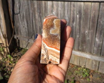 Chocolate Calcite Obelisk