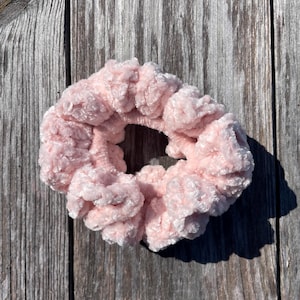 Blush Pink Velvet Scrunchie
