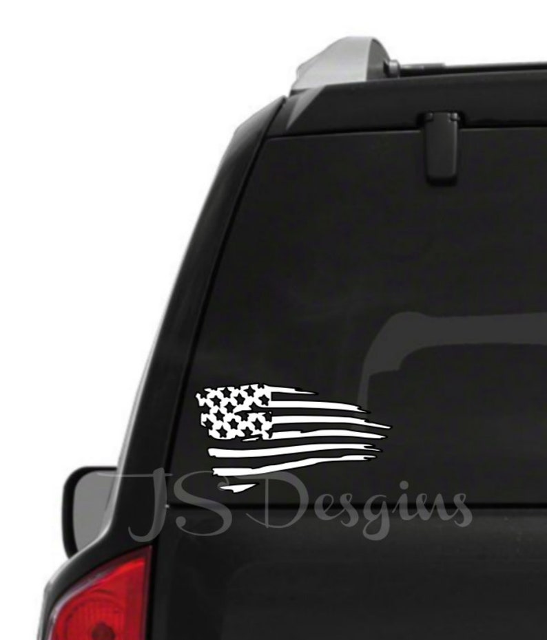 Distressed American Flag Decal