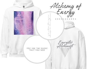 Everything is always working out for me, Buddha, Sacred Geometry Unisex Hoodie