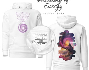 You are the creator of all that exists in and around you. . Comfy, white, unisex, inspirational, energetic high vibing hoodie