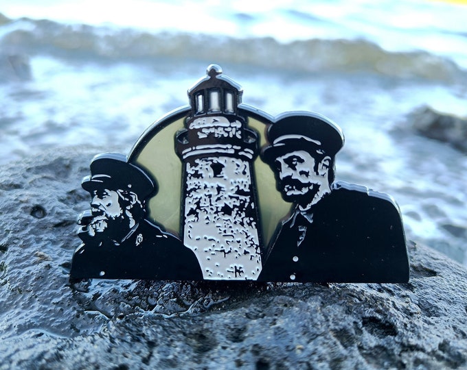 The Lighthouse - Horror movie pin with stained glass effect