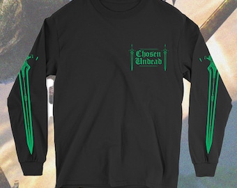 Chosen Undead - GREEN EDITION - Greatsword of Artorias Soulsborne Long Sleeve Shirt