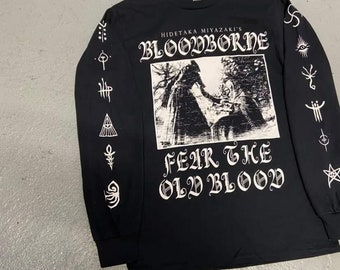 宮崎英高のブラッドボーン・ソウルズボーン長袖シャツ - Etsy 日本