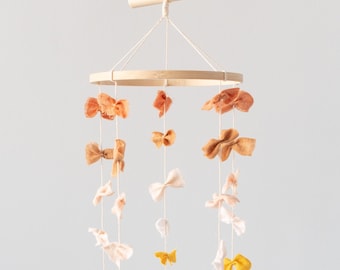 Delicate Baby Mobile - Botanical dyes for minimalistic decor