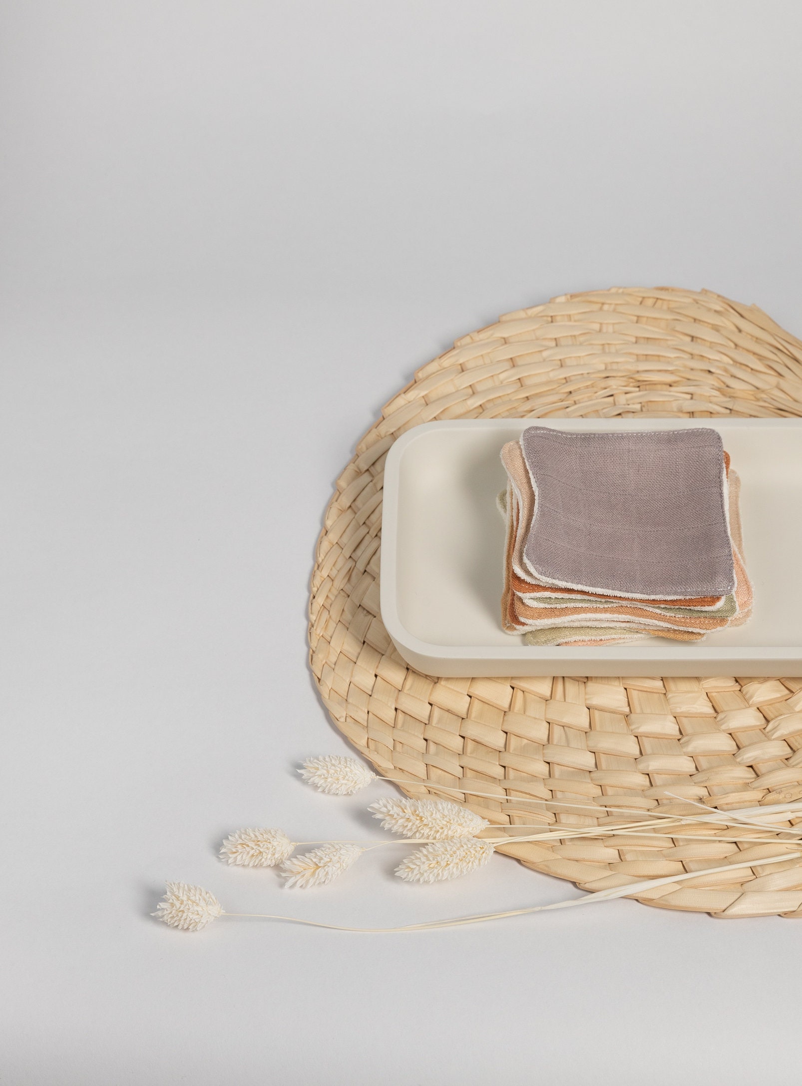Zero waste makeup remover pad - Organic bamboo Facial rounds - Zero w…