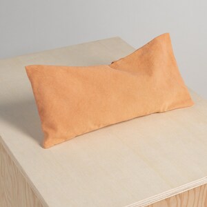 Natural Aromatherapy Eye Pillow for Relaxation and Meditation Organic Lavender Rust / Rouille