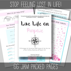 Finding Your Purpose Passion Planner, two inspirational art printables, How to find the right career for me, self development book