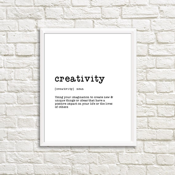 Creativity Printable Printable Art Inspirational Art Art | Etsy