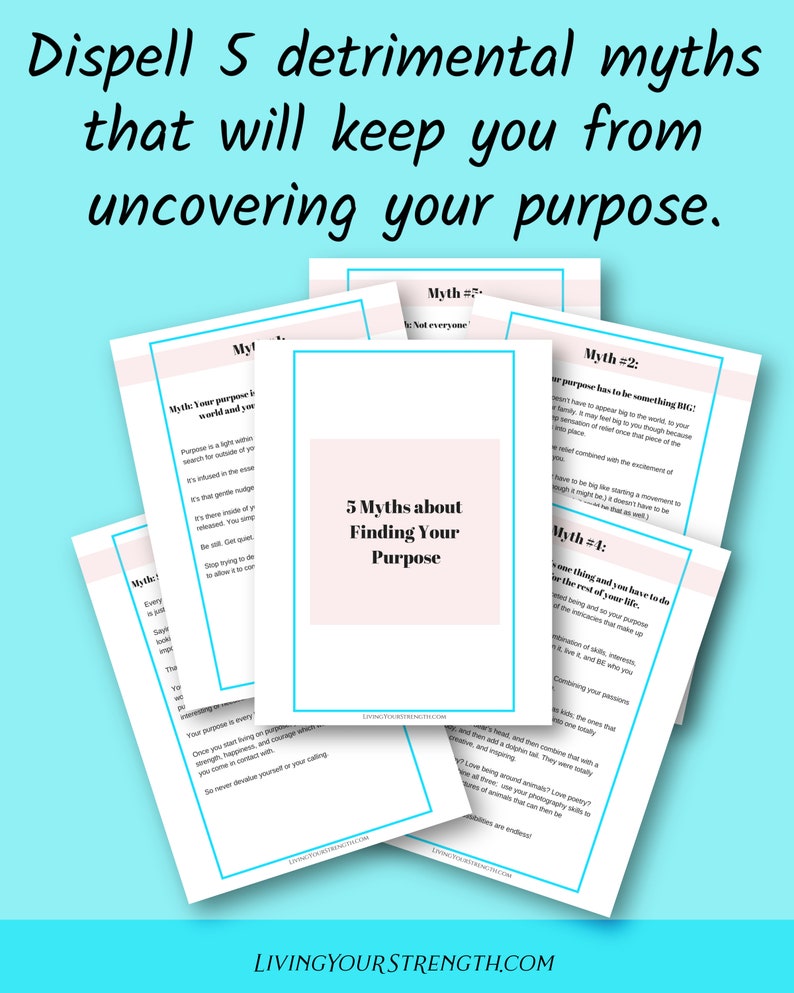 Finding Your Purpose Binder plus two inspirational art Etsy