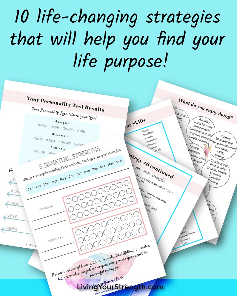 Finding Your Purpose Binder plus two inspirational art Etsy