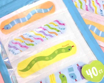 SNAKE BANDAGES | cute decorative plasters 40ct