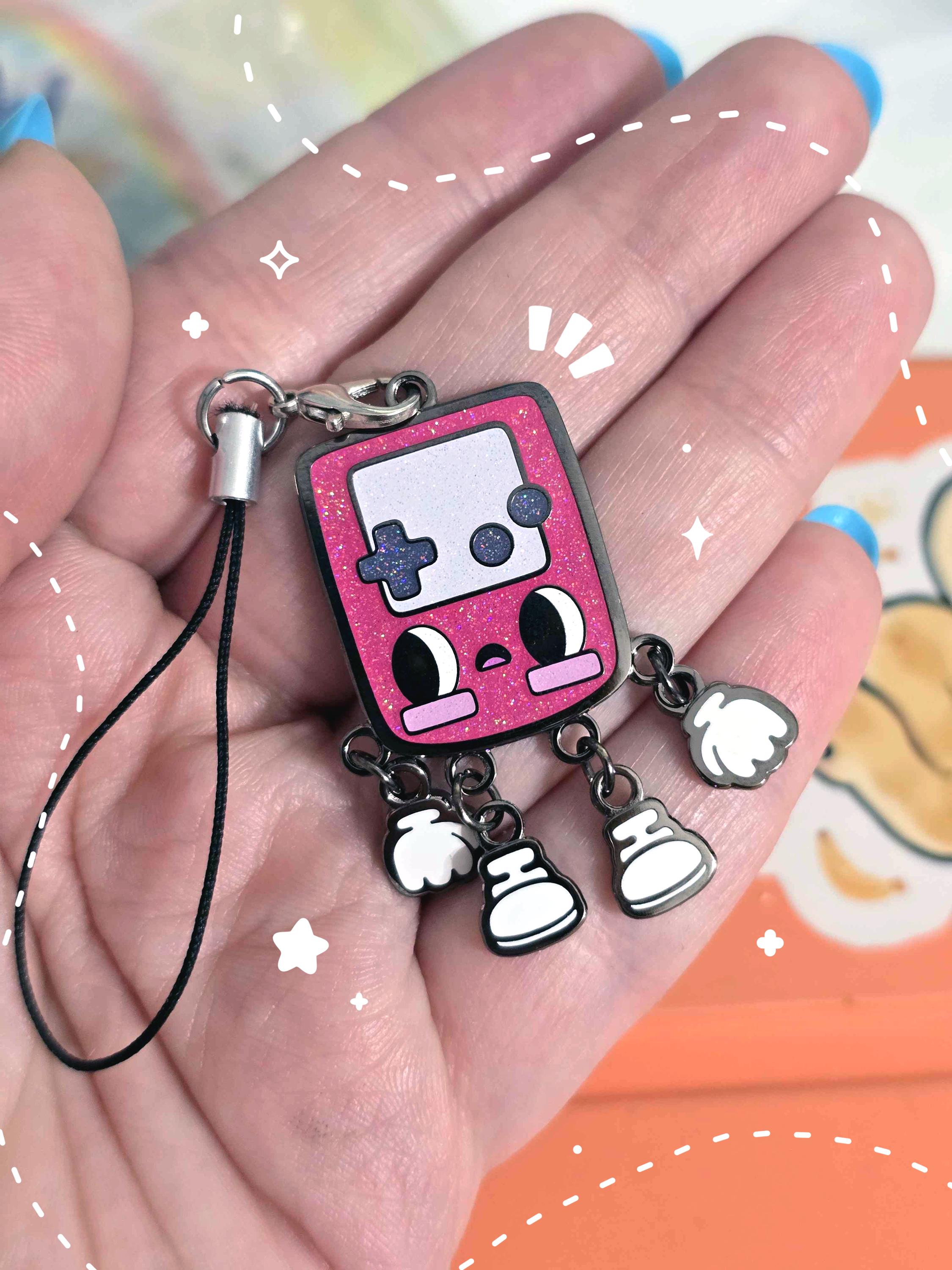 GAMEPAL - BERRY | Gameboy Enamel Phone Charm Keychain Accessory - Etsy GAMEPAL - BERRY | Gameboy Enamel Phone Charm Keychain Accessory - Etsy