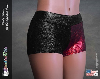 SPRING SALE! Superhero Dany Inspired Combo Black/Red Booty Shorts!, Hologram