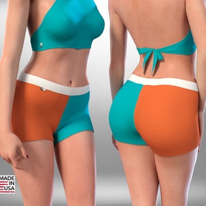 90+ Colors NFL Booty Shorts, Miami Dolphins Red, Black, Green, Blue, White, Silver, Gold, Navy, Teal, Orange, Grey
