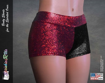 SPRING SALE! Superhero Dany Inspired Combo Black/Red Booty Shorts!, Hologram