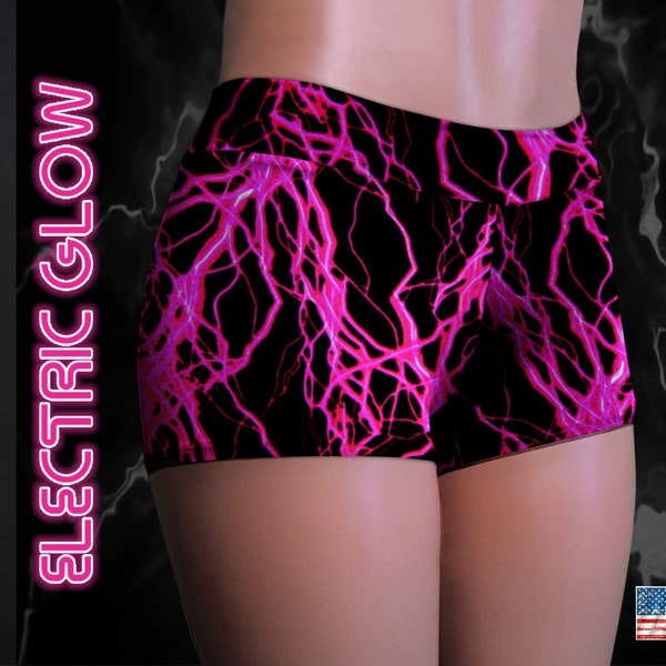 SPRING SALE! HOT Glow Under Blacklight Booty Shorts