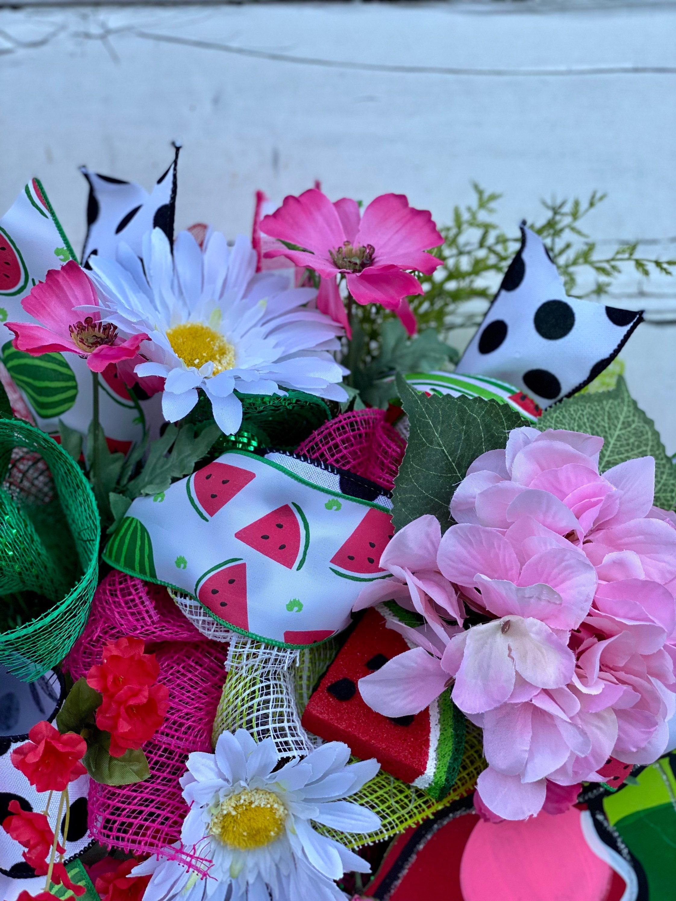 Watermelon Wreath Watermelon Decor Spring Wreath Summer | Etsy