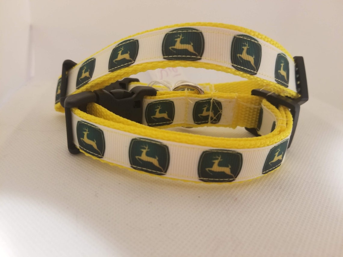 3/4 Inch John Deere Dog or Cat Collar Etsy