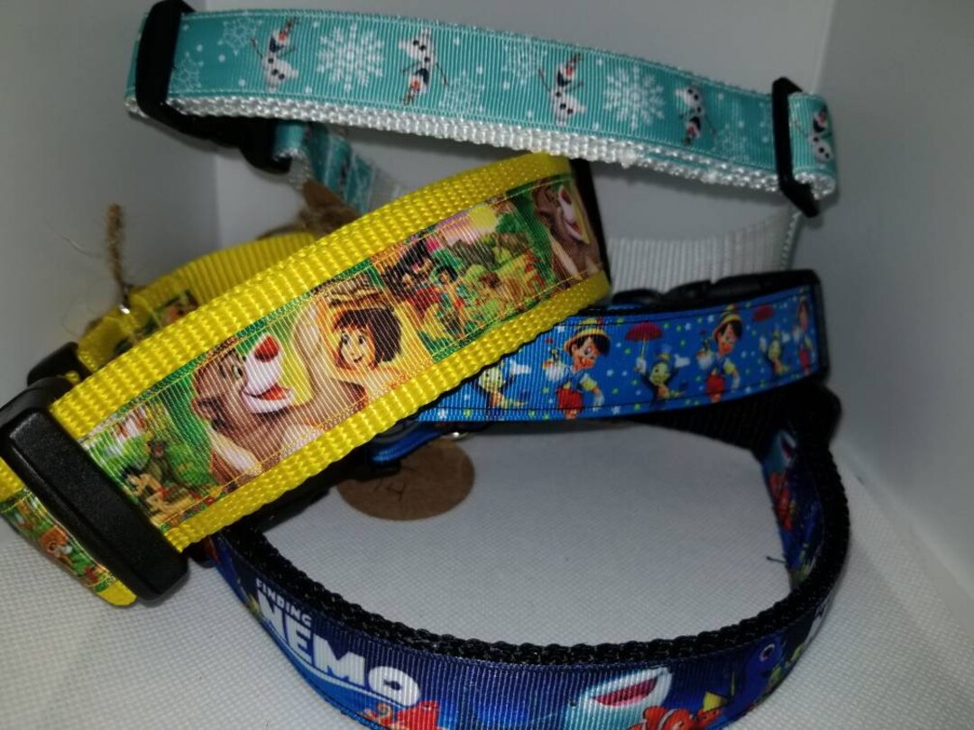 Multiple Design Disney Dog Collars Etsy