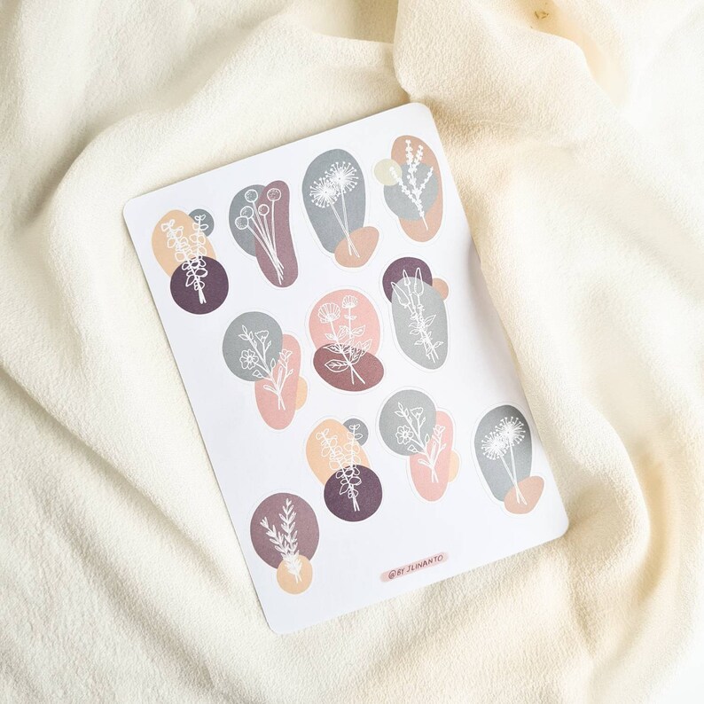 Botanical Sticker Sheets 002 Bullet Journal Stickers - Etsy Australia