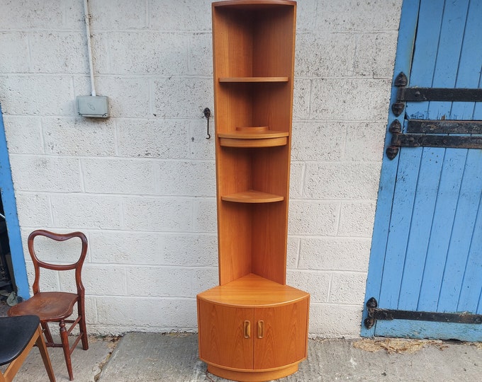 Teak G Plan Corner Unit Cupboard Shelves Retro Vintage Mid