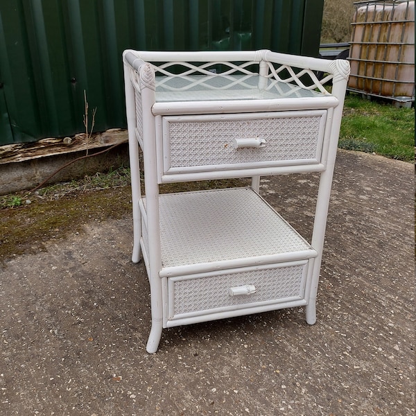 Wicker Bedside Table Etsy UK