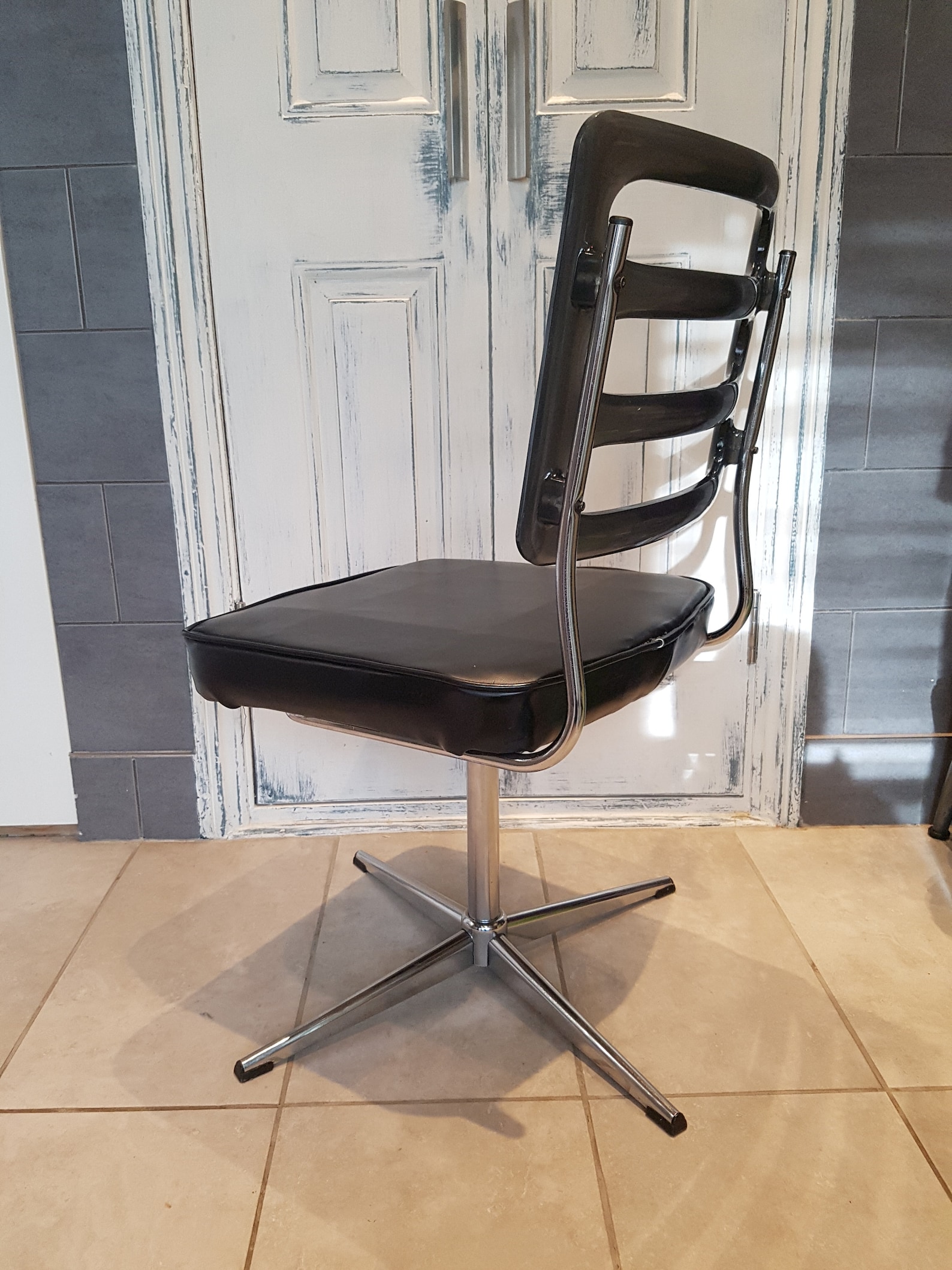 Chaise pivotante de bureau rétro vintage milieu du siècle.  Etsy