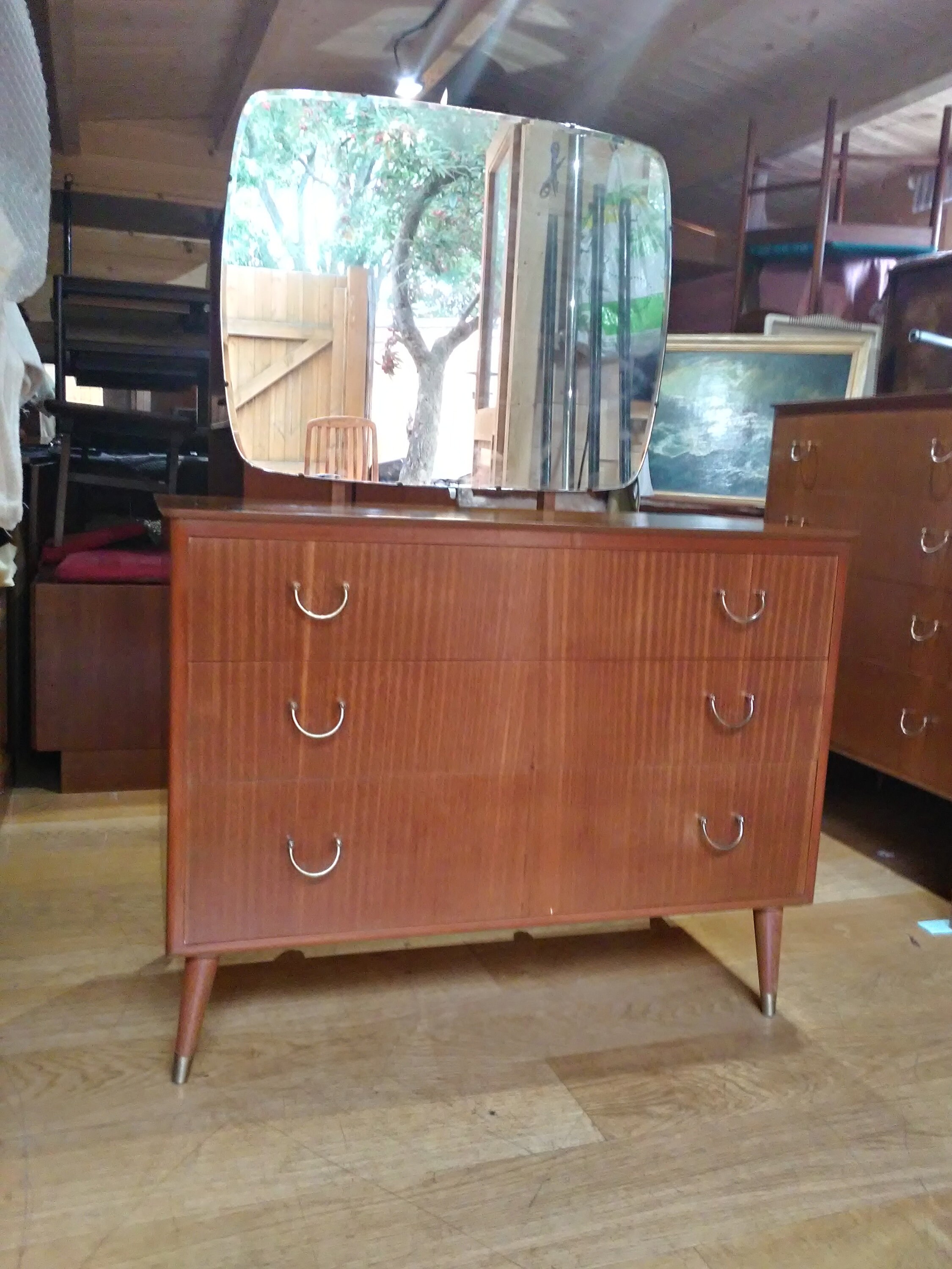 Mid century 2024 teak dresser