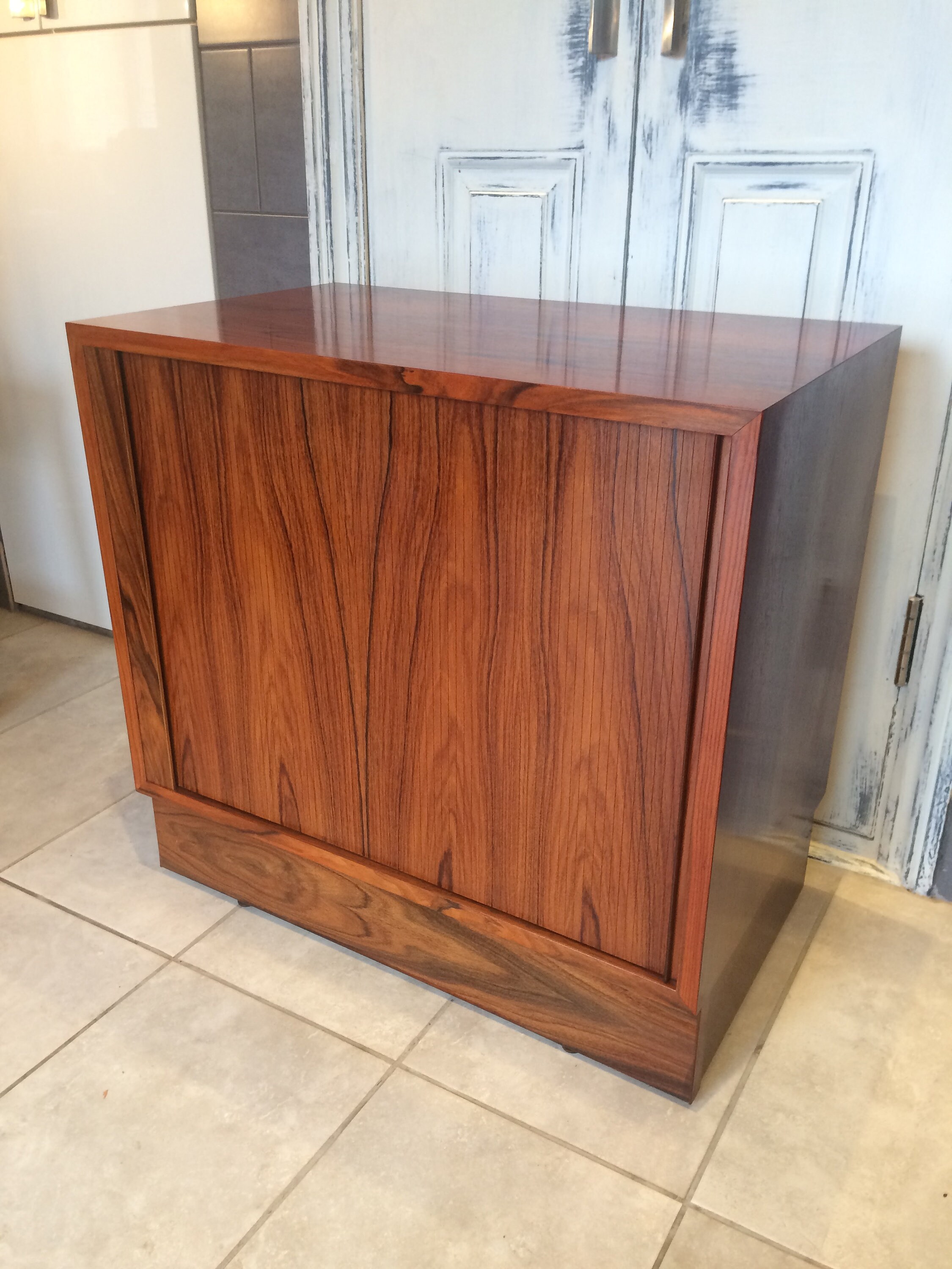 Rosewood tambour rolling door Danish Made by Etsy