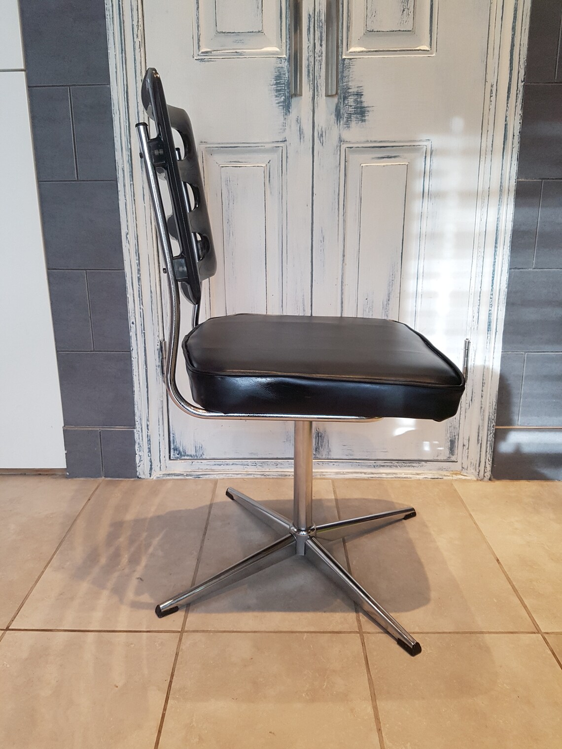 Chaise pivotante de bureau rétro vintage milieu du siècle.  Etsy