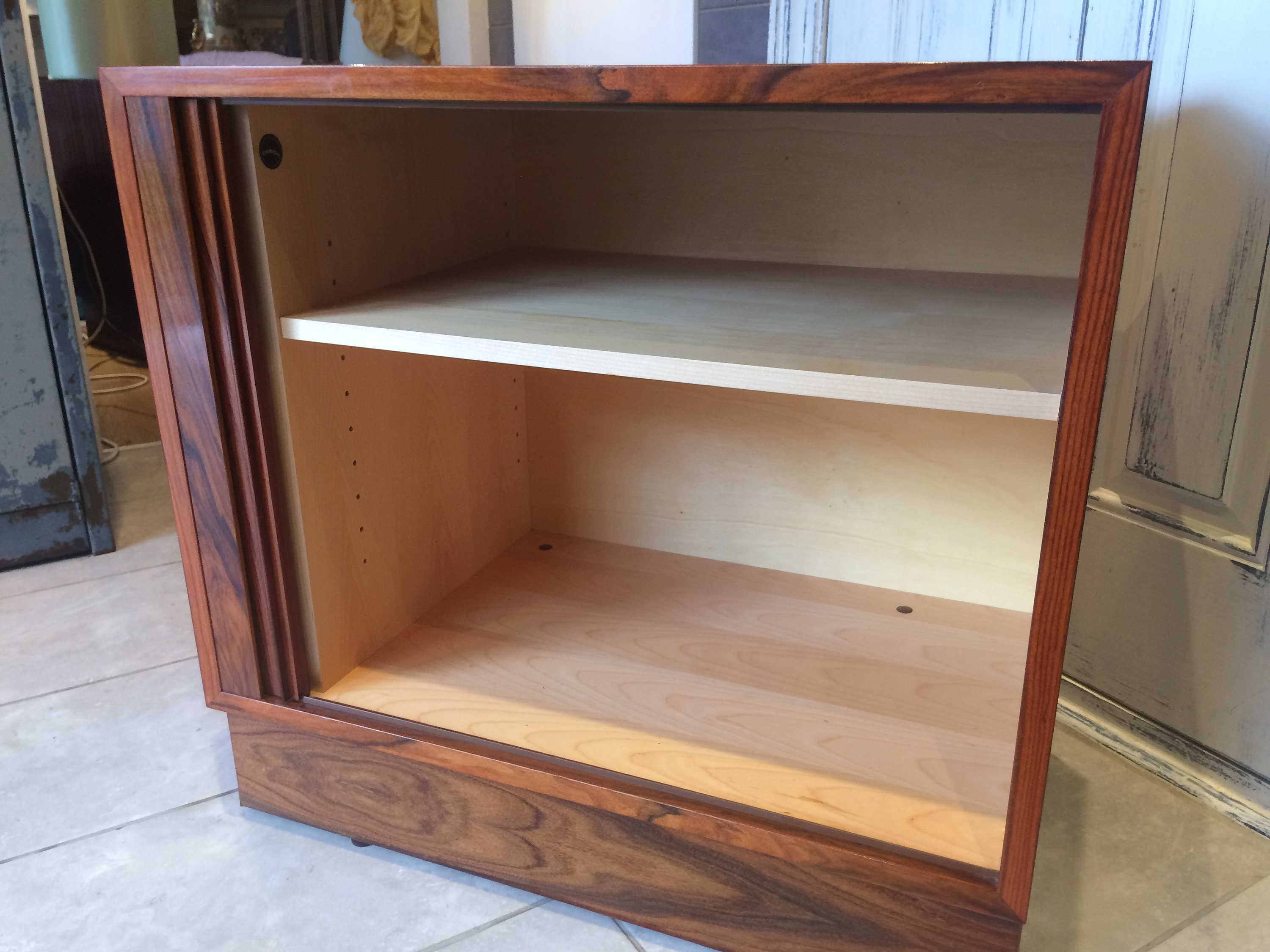 Rosewood tambour rolling door Danish Made by Etsy