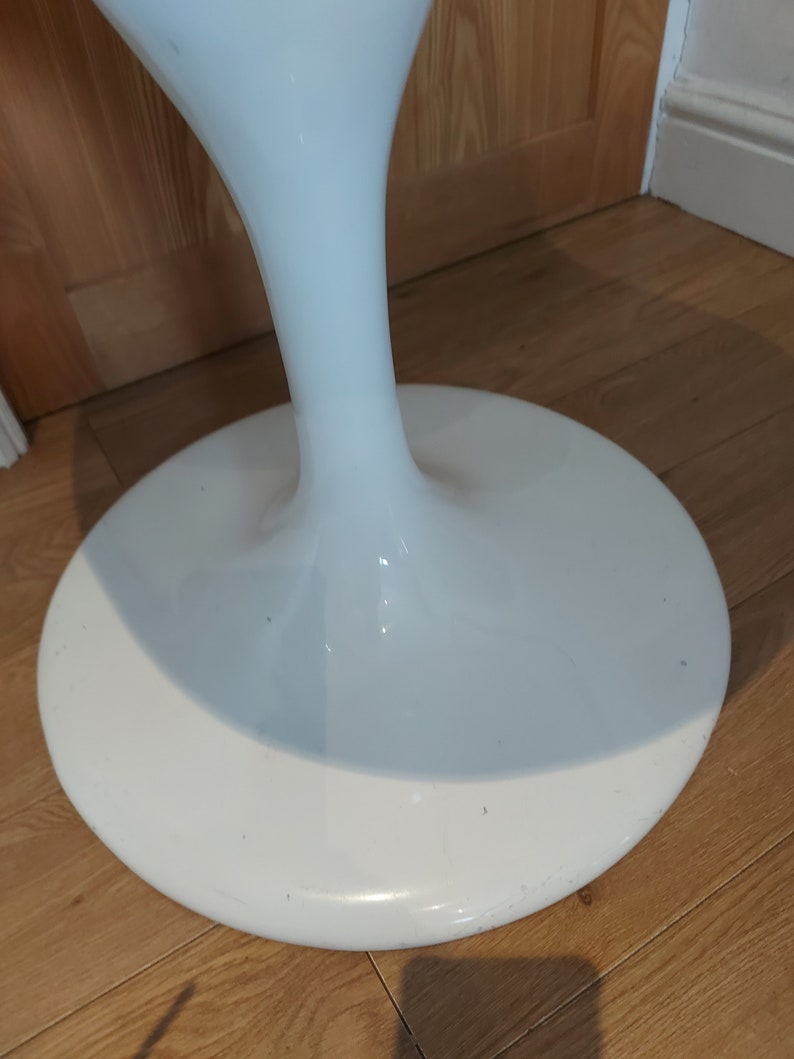 Chair swivel sold as pair glass fibre tulip round base retro vintage mid century bild 6