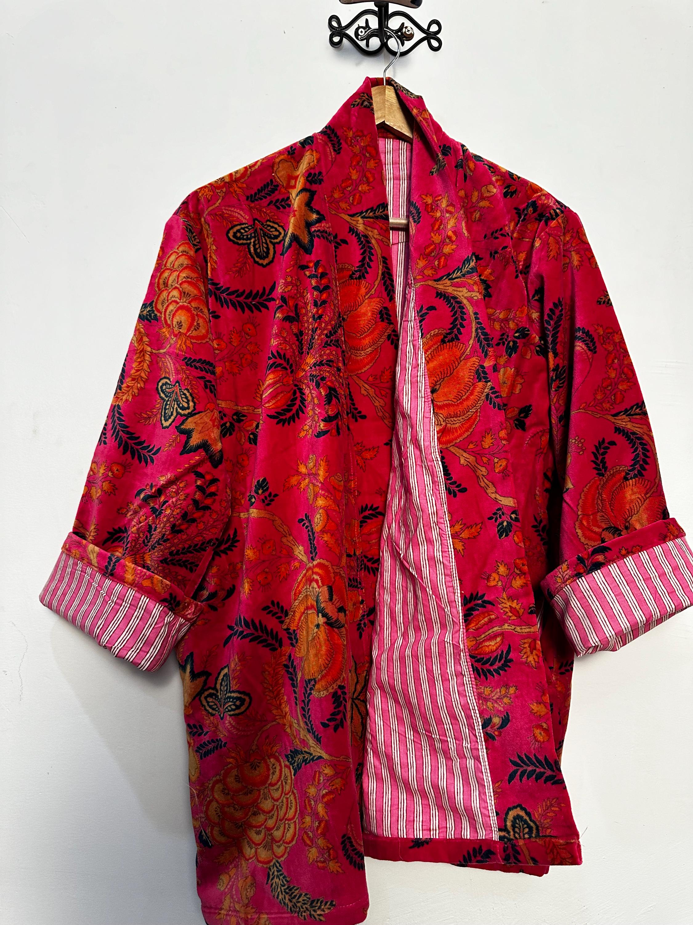 Women's Short Kimono Jacket in Pastels