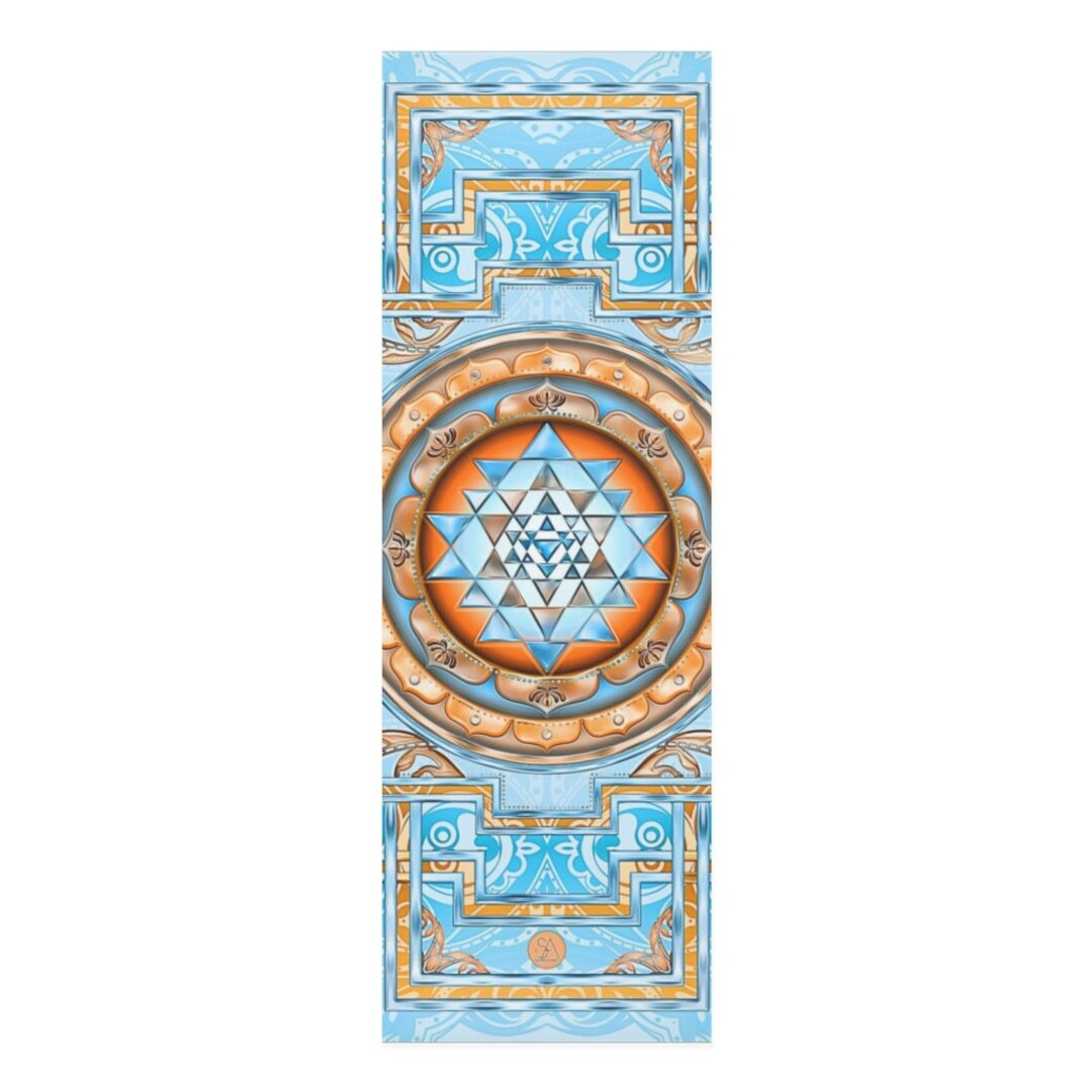 Foam Yoga Mat Sri Yantra Yoga Mat Unique Yoga Mats Yoga Etsy