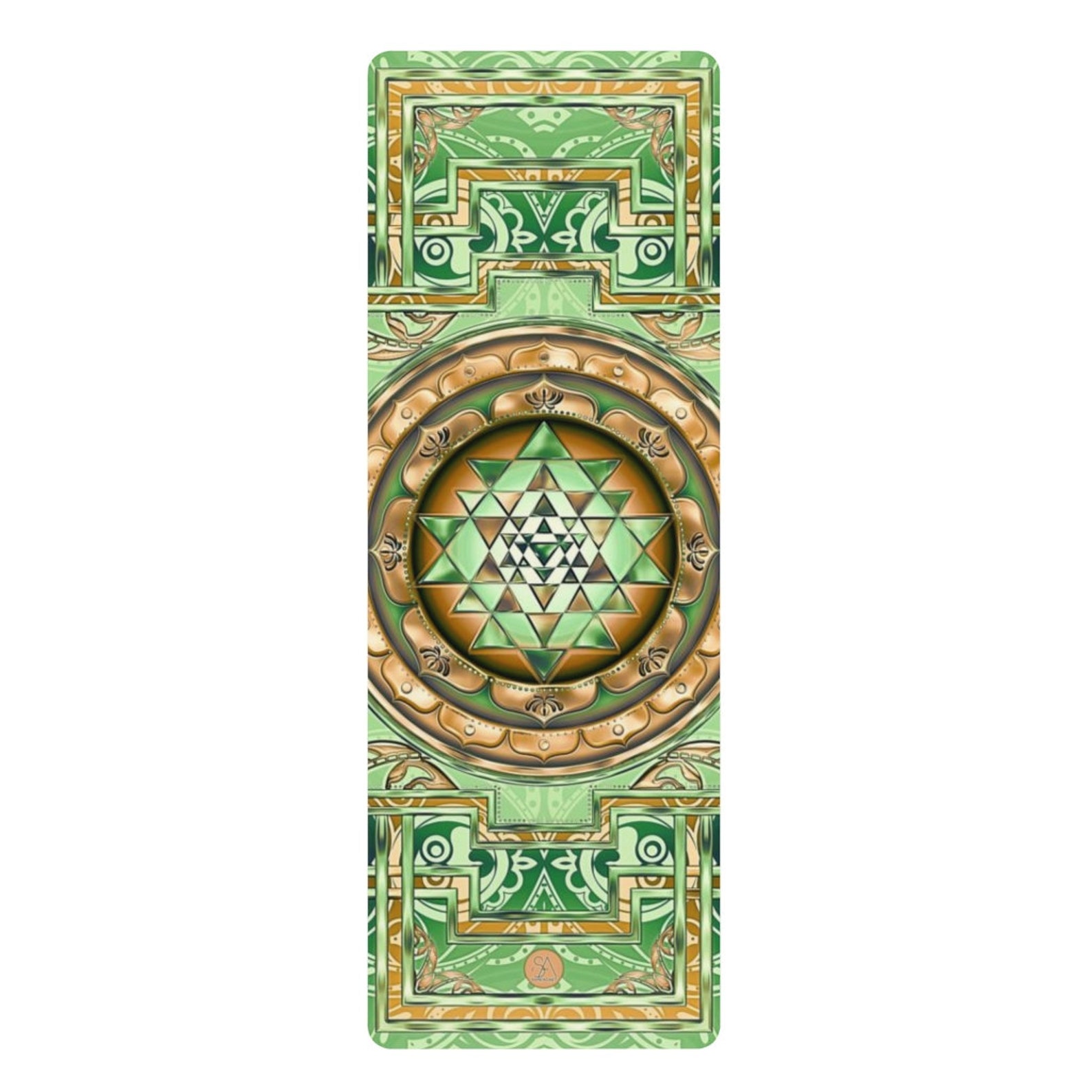 Natural Rubber Yoga Mat Sri Yantra Mat Hybrid Yoga Mat Etsy
