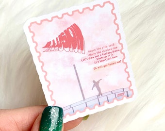 Illusion ATEEZ Kpop Song Stamp Sticker -Kpop Journal Sticker | Little Mini Fanart Album Cover - Kpop Mini Painting Sticker