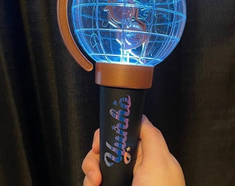 Ateez Vinyl Stickers - concert light stick Decals - Calligraphy Kpop group names - Kpop Laptop decals