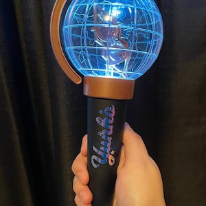 Ateez Vinyl Stickers - concert light stick Decals - Calligraphy Kpop group names - Kpop Laptop decals