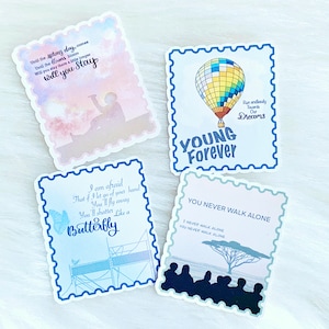 BTS Stempel Sticker | Kpop Song Sticker | Frühlingstag | You Never Walk Alone | Schmetterling | Young Forever |